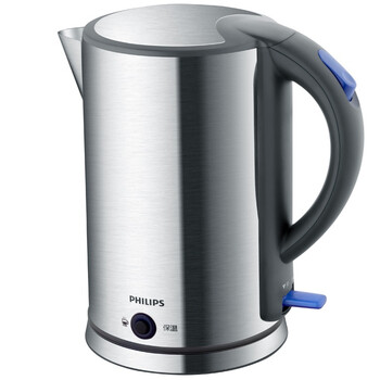 
                                        
                                                                                飞利浦（PHILIPS）电水壶热水壶电热水壶304不锈钢1.7L带PTC保温功能 HD9319/21烧水壶                