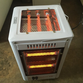 扬子全方位电暖气五面取暖器调温烧烤型烤火炉暖机家用办公取暖电暖炉烤脚器 白色