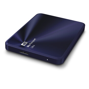
                                        西部数据（WD）My Passport Ultra 金属版USB3.0 1TB 超便携移动硬盘 （宝石蓝）WDBTYH0010BBA                