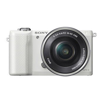 索尼（SONY）ILCE-5000Y APS-C双镜头超长焦段微单套机 白色（2010万有效像素 16-50/55-210 a5000/α5000）