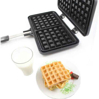 厨格格 燃气用华夫饼模具 华夫饼锅 waffle烤盘  华夫格