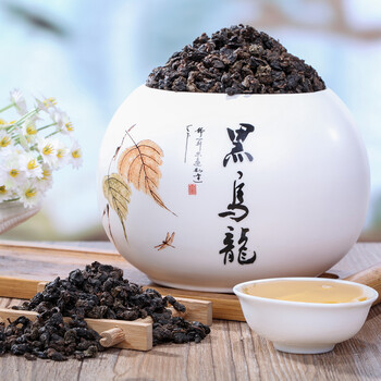 翠丰茶叶黑乌龙茶叶高山浓香乌龙油切黑乌龙茶罐装250g