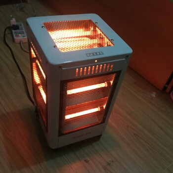 扬子五面取暖器调温烧烤型烤火炉暖风机家用暖风办公四面取暖电暖炉烤脚器 白色