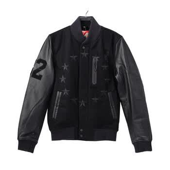 nike/耐克 kobe科比/詹姆斯毁灭者皮袖夹克设计  秋冬限量 皮款加厚