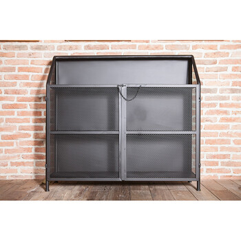 美式铁艺铁皮餐边柜备餐台餐厅复古茶水柜储物柜备餐柜子酒柜碗柜 120