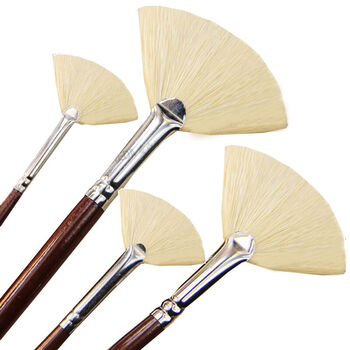 榭得堂646 猪鬃扇形笔 油画扇形笔 扇形刷 扇子笔 10号_ 1折现价6元