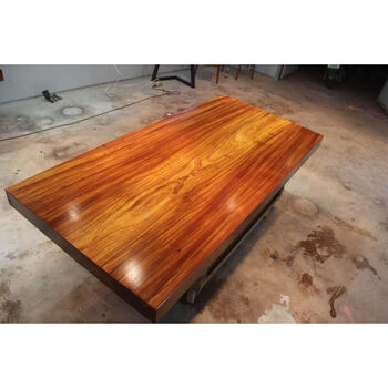 非洲奥坎菠萝格实木大板桌现货全方边206*97*10cm