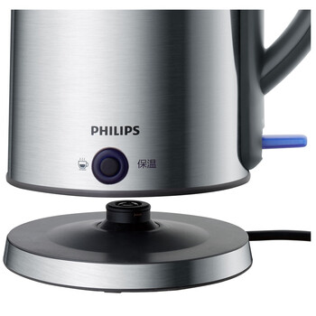 
                                        
                                                                                飞利浦（PHILIPS）电水壶热水壶电热水壶304不锈钢1.7L带PTC保温功能 HD9319/21烧水壶                