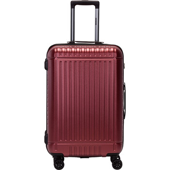 瑞世（SUISSEWIN）万向轮拉杆箱 流线型简约时尚旅行箱 商务拉杆登机箱 SN6605 20英寸 红色