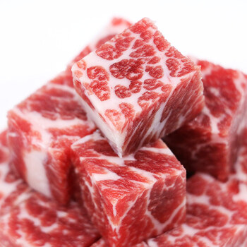 御鲜轩原切整块牛肉冷冻牛肉粒500g生牛肉牛肉块新鲜生鲜肉类火锅烧烤