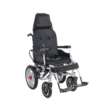 国康 电动轮椅可折叠轻便老人残疾人代步车手电两用老年人轮椅车 高靠背加厚坐垫 高靠背后驱