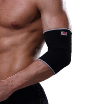 奥狮龙护手肘运动篮球保暖护臂护肘男女款健身防护护具 黑色5041(1只装) S(肘围22.9-26.7cm