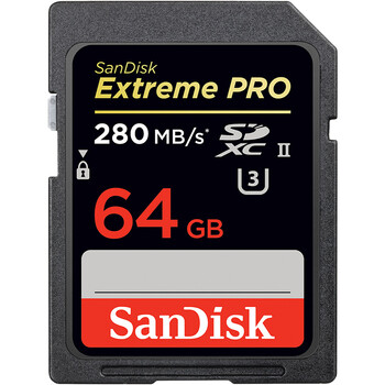 闪迪（SanDisk）至尊超极速SDXC UHS-II存储卡 64GB 读速280MB/s
