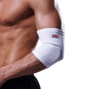 奥狮龙护手肘运动篮球保暖护臂护肘男女款健身防护护具 白色5041(1只装) S(肘围22.9-26.7cm