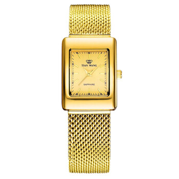 天王表(tianwang)手表 钢带石英女表金色ls3159g-1