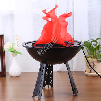 送朋友30cm立坐式仿真电子火盆 篝火晚会大号火焰灯舞台灯光工艺礼品