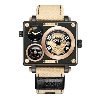 吉普(jeep)手表 牧马人系列新款 方形个性男士手表 多功能运动潮流