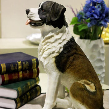 仿真狗摆件摆饰品 树脂工艺品居家摆件装饰 21*34.5*50