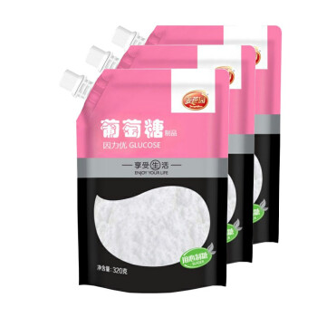 忠来 葡萄糖粉3袋组合装 粉剂冲饮品 成人型 因力优 运动补充能量 因力优型 320g*3袋