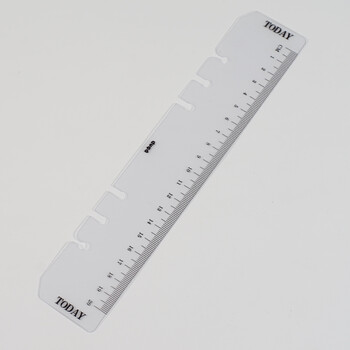 软尺a5笔记本活页书签直尺手帐周边学生文具透明刻度尺子20厘米透明色