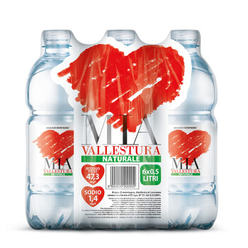 意大利原装进口 密娅（MIA）饮用水0.5L*24瓶