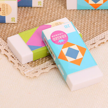 新款创意迷你橡皮擦 小学生文具学习用品小奖品美术绘图小橡皮几何