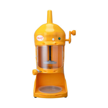 运动户外商用奶茶店绵绵冰机沙冰机电动雪花碎冰机花式刨冰机 橙色