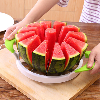 式切西瓜分割器不锈钢切水果切片器创意切苹果哈密瓜大号懒人切水果刀
