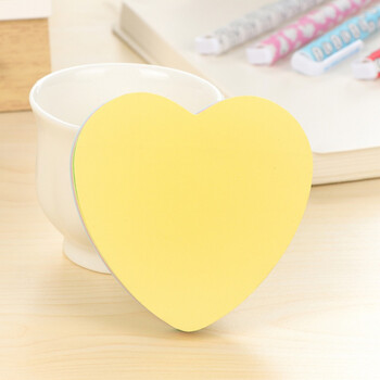 韩国可爱创意文具便利贴便签纸便条纸 便签本100张 爱心