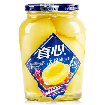 真心罐头久保桃罐头880g