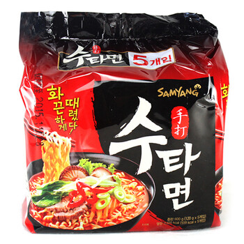 三养方便面 韩国进口三养 Samyang 方便面拉面手打拉面泡面600g 1g 5包入 行情报价价格评测 京东