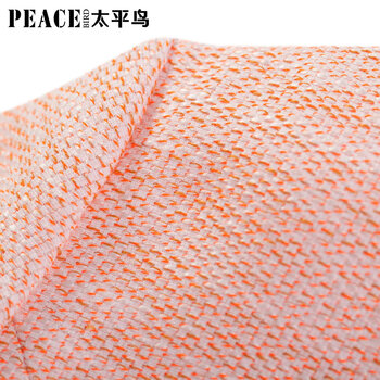 太平鸟女装圆领连衣裙欧美拼接铅笔裙A4FA41104 浅灰色 M