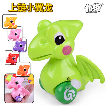 棒棒熊儿童创意动物发条玩具 益智卡通恐龙上链小玩具