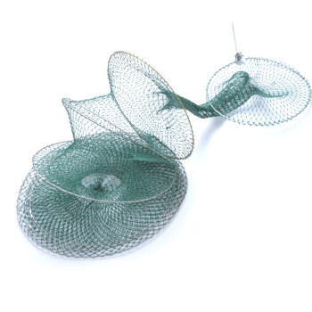 简易 钢丝鱼护渔护 鱼兜 鱼网 软钢丝可折叠 渔具配件 钢丝5层鱼护