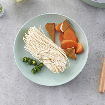 继红 小麦秸秆盘子 厨房创意菜盘水果沙拉盘小吃盘实惠装 一个装颜色