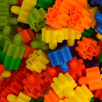 创意一串红玩具幼儿园儿童积木拼图拼插条积木500克大约48颗