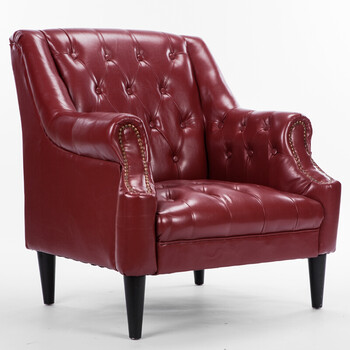 沙发韩式真皮沙发小户型客厅时尚皮沙发简约现代沙发珂珂 波斯红色pu