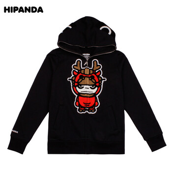 HIPANDA 设计潮牌 女龙头鲨鱼衫 红绿蓝黑四色可选 黑色 155/S
