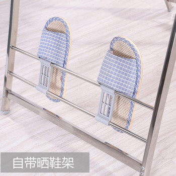 
                                        优卓家 室内晾衣架落地折叠翼型 不锈钢晒衣架 阳台简易凉衣架 婴儿尿布架 方钢豪华螺纹款/带鞋托                