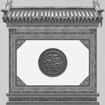 仿古砖雕 中式装修墙地砖 影壁墙套餐3*2.9m影壁照壁_ 9折现价10576元