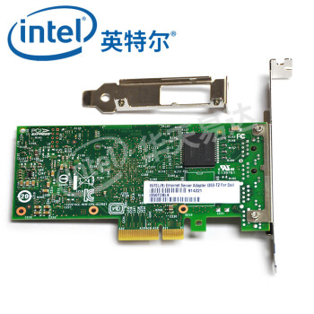 英特尔（Intel） I350T2BLK千兆双电口服务器网卡,支持Win10分组汇聚I350-T2
