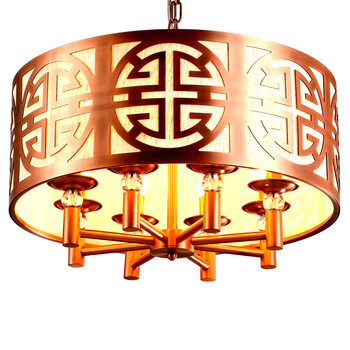 丹妮龙现代简约大气新中式铁艺吊灯客厅餐厅灯饰灯具酒店会所工程吊灯2822 定做请联系客服