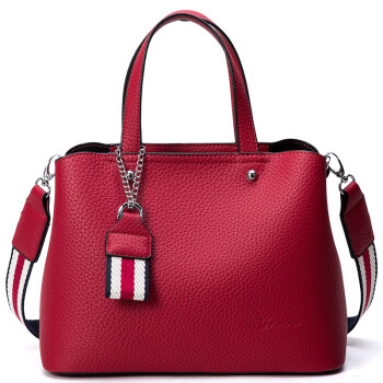PLOVER 女士手提包 通勤时尚质感女包 P16302L181J红色