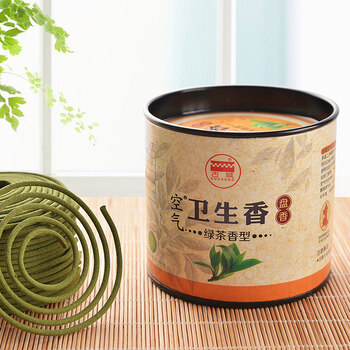 
                                                            古城 空气卫生香绿茶盘香家居日用熏香卫生间驱除异味室内香薰                