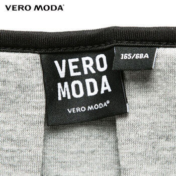 Vero Moda太空棉纯色加厚简约中长款A摆半裙|31511G020 010黑色 165/68A/M/R