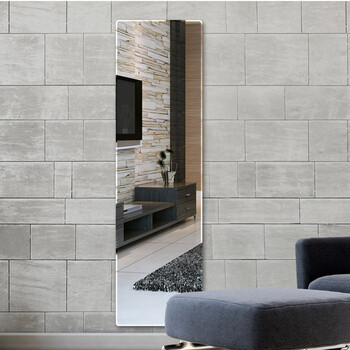 穿衣镜贴墙挂壁镜子无框粘贴全身试衣镜定制 35*140整片可粘贴可壁挂