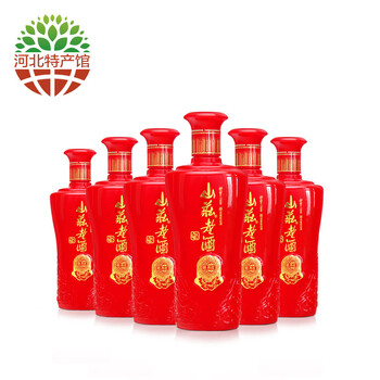 【河北馆】山庄老酒 浓香白酒整箱装 酒厂直供 承德酒 42度牡丹红500