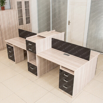 办公桌4人位屏风工作位2人位员工办公桌卡座员工工位桌职员桌 两人位