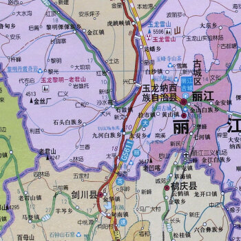 云南省地图挂图 约1.1*0.8m挂绳挂图 防水防潮 全省政区交通