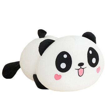可爱趴趴熊猫公仔抱枕毛绒玩具纳米泡沫粒子公仔娃娃情人节礼物 圆眼